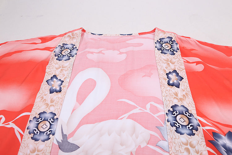 Ichika Vintage Print Kimono